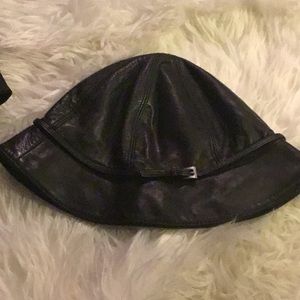 Authentic Prada leather hat